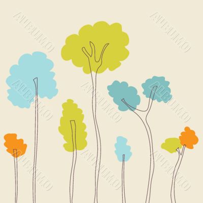 Illustration of beautiful spring background