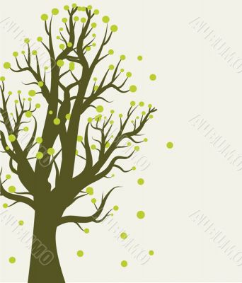 Illustration of beautiful spring background