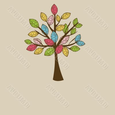 Illustration of beautiful spring background