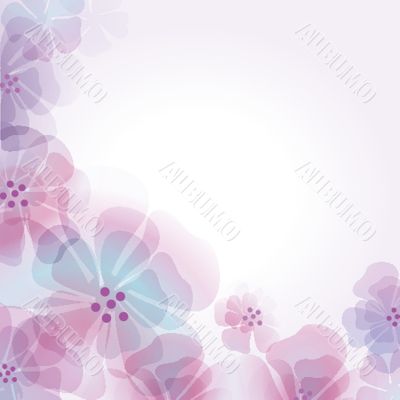 Floral pattern in autumn colors