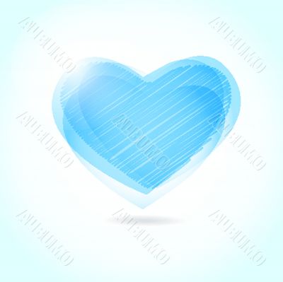 Cute vector background with vintage hearts