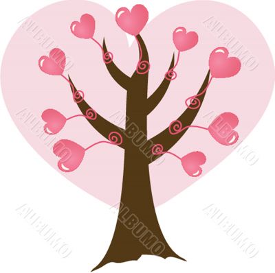 Cute vector background with vintage hearts