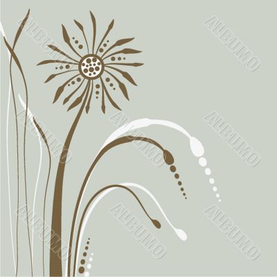 Floral vector background