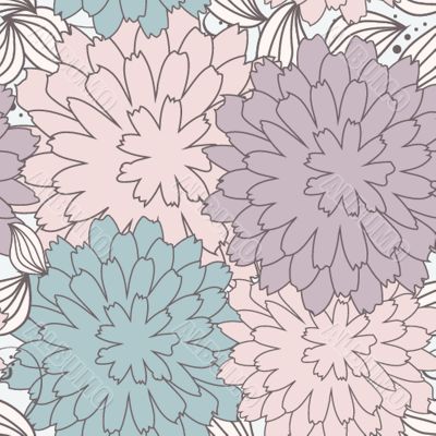 Floral seamless beautiful pattern