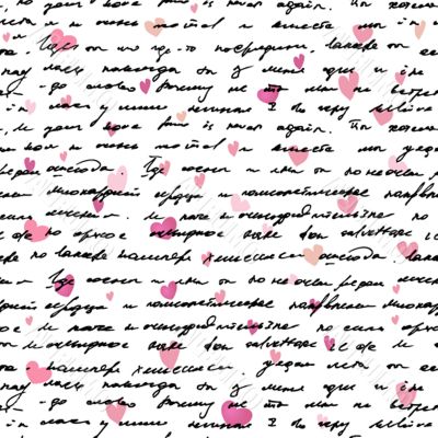 Seamless vintage text pattern on  background