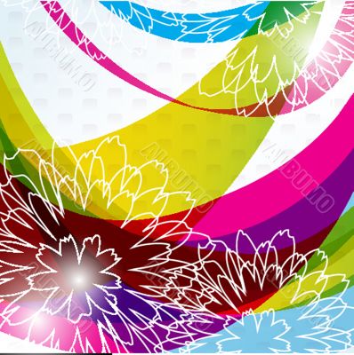Floral vector background