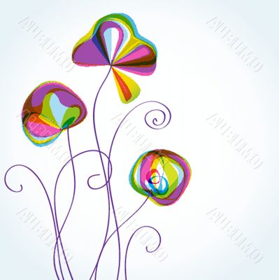 Floral vector background