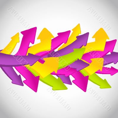 Vintage arrows. Vector set for your design.