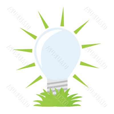 Ecology green bulb.