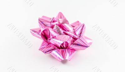 Pink hand made bow