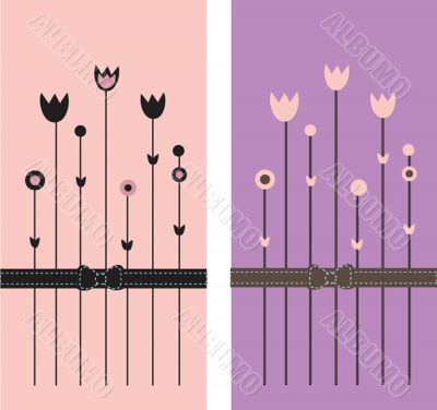 Floral vector background