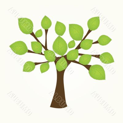 Abstract autumn tree
