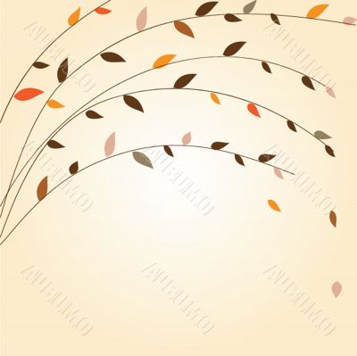 Abstract autumn tree