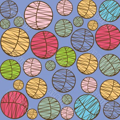 Floral seamless pattern in autumn colors