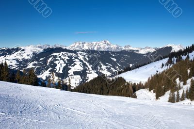 Schmitten winter ski slopes of Zell am See resort