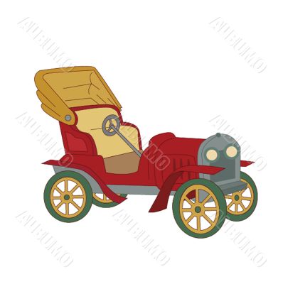 Vector of a classic vintage car