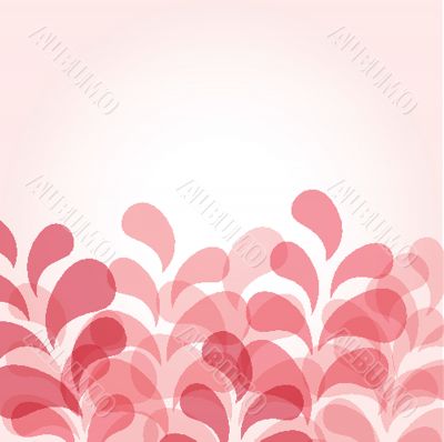 Vintage card with hand drawn flowers