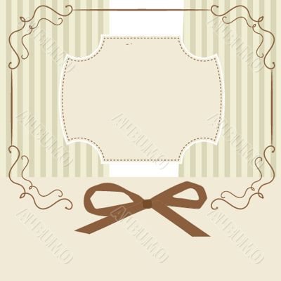 Vintage vector frame on  beautiful background
