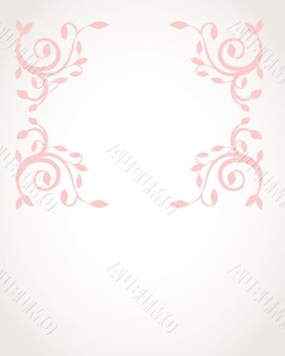 Vintage vector frame on  beautiful background