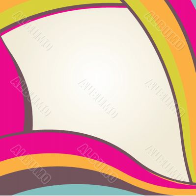 Vintage vector frame on  beautiful background