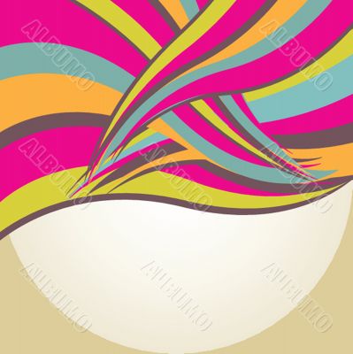 Vintage vector frame on  beautiful background