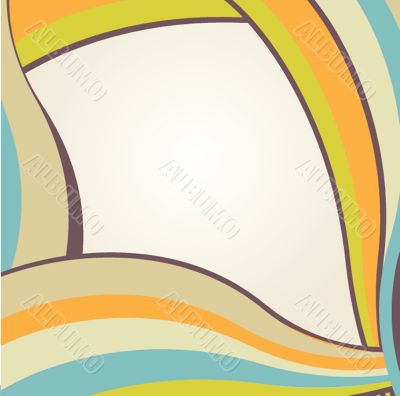 Vintage vector frame on  beautiful background