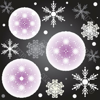 Christmas card with holiday elements.