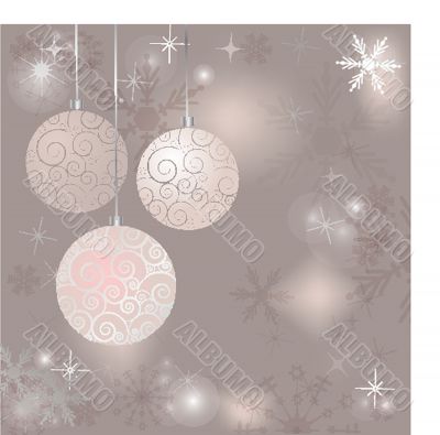 Christmas card with holiday elements.