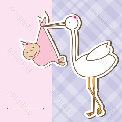 Stork bring baby girl