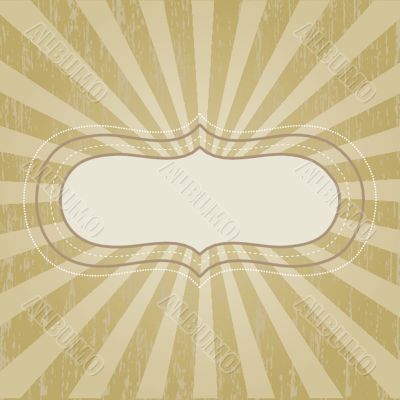 Vintage vector frame on  beautiful background