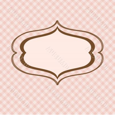 Vintage vector frame on  beautiful background