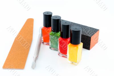 Getting ready for a manicure