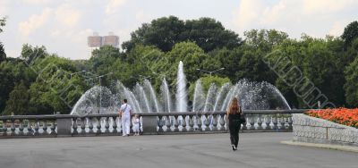 people have a rest in the Park