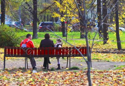 people have a rest in the Park