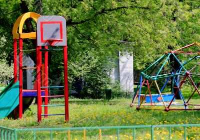 city children's Playground in the Park