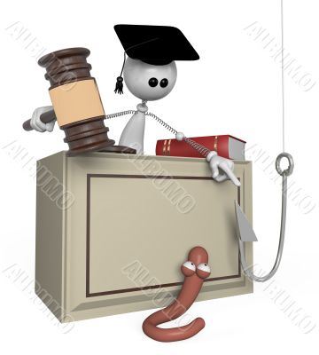 3d white person judge.