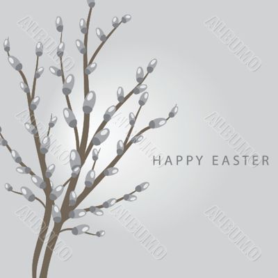 Easter vintage card. Vector illustration.