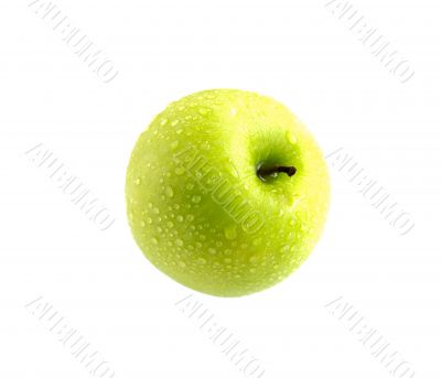 green apple isolated on white background