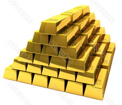 Bunch of gold bars