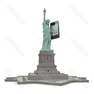 statue of liberty phone