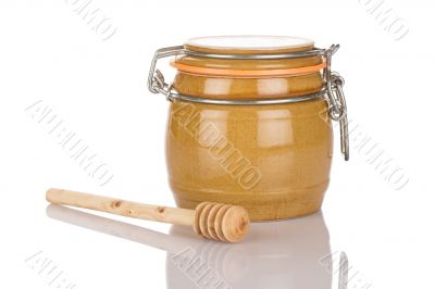 Honey pot and stick