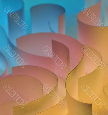 abstract steel shapes