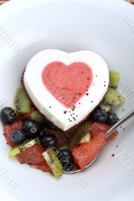 Heart ice cream