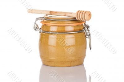 Honey pot and stick