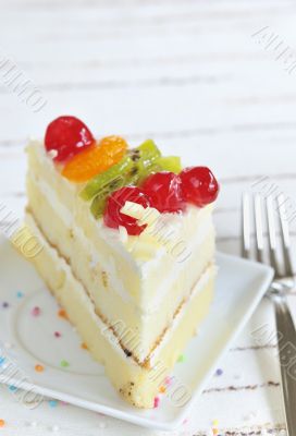 piece of delicious cake