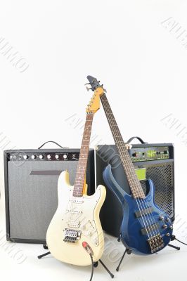 guitars and amplifiers