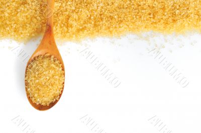 spoon and cane sugar