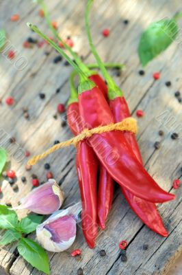 Chili pepper and spices