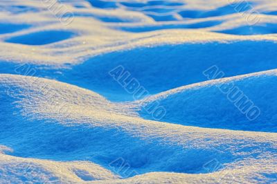 Waves of snow