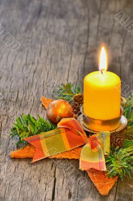 Candle and Christmas